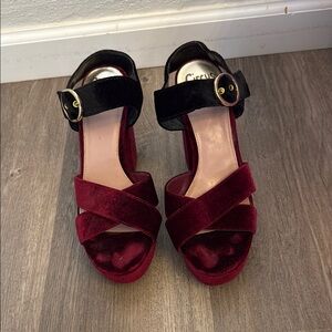 Circus by Sam Edelman Red and Black Heels